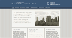 Desktop Screenshot of davidlouiscohenlaw.com